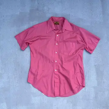 Van Heusen Brooke 반팔 셔츠 핑크 16 1/2 - 34