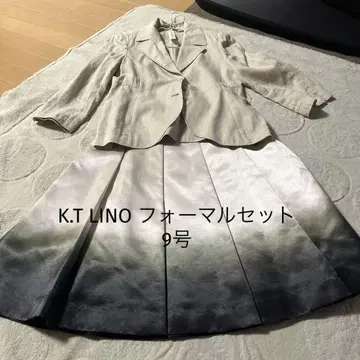 꼼사 KT LINO 린넨 자켓과 그라데이션 스커트 세트 새상품급 9호