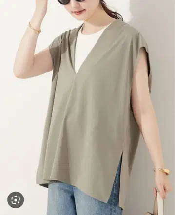 Plage Smooth Jersey V넥 풀오버