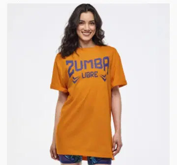 정품 빠른 구매! 신상 ZUMBA 오렌지 티셔츠 완판템