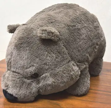 땅딸이 웜피 웜뱃 봉제 인형 울트라 BIG 브라운 마에바 짱