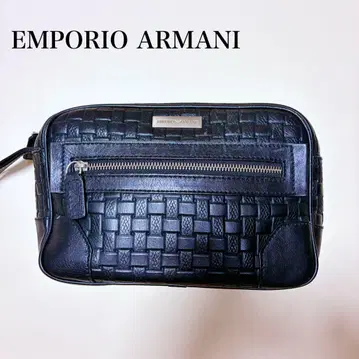 새상품급 EMPORIO ARMANI 엠포리오 아르마니 가죽 클러치백