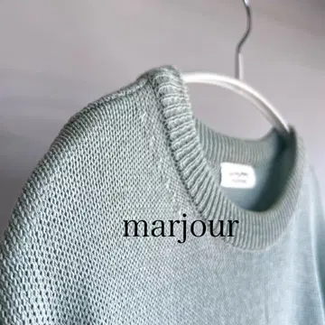 marjour 민트 그린 썸머 니트