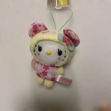 헬로키티 벚꽃 꽃무늬 스트랩 팬더 레어