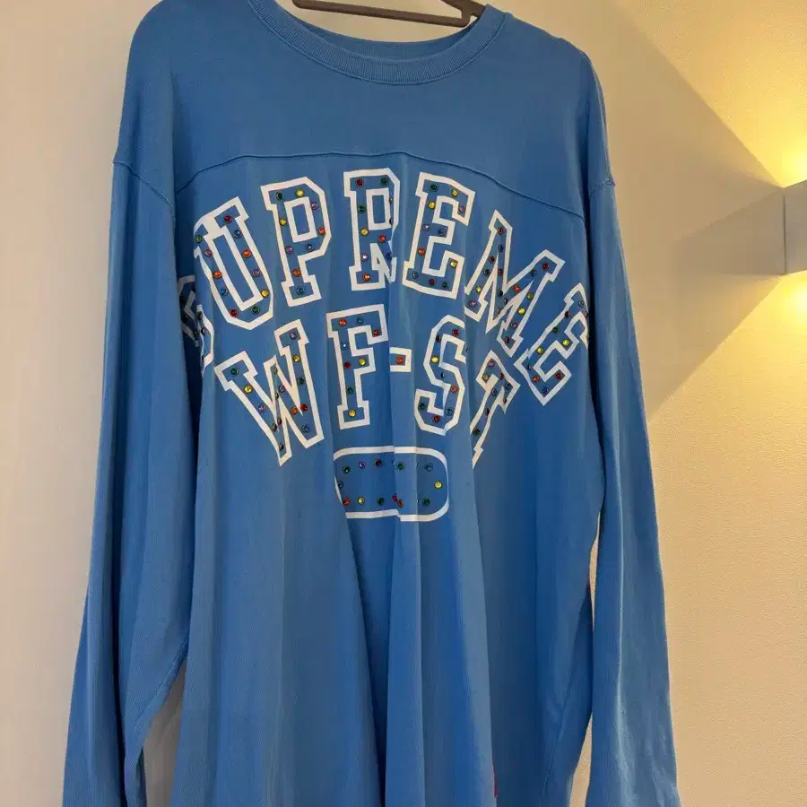 SUPREME 슈프림 [L] Supreme Athletic Studded Long Sleeve Blue