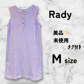 Rady 택 포함 핑크 퍼플 슬리브리스 니트 원피스 M 사이즈