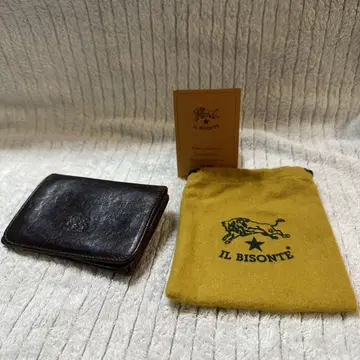 IL BISONTE 일비종떼 카드 케이스 다크 브라운