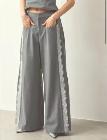 PELLICULE point lace pants