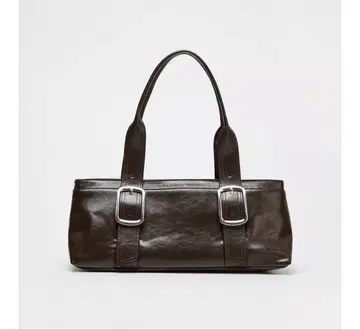 택 포함 새상품 ZARA 롱 시티 백 (버클 포함) 초콜릿 색상