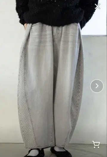 BELT BARREL DENIM 니코앤드 그레이 데님 배럴 팬츠