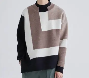 CULLNI STUDIOUS COLOR BLOCK TURTLE KNIT