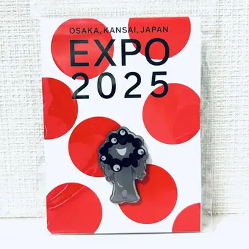 EXPO 2025 검은 미 핀 배지 오사카 간사이 만박 마스코트 레어