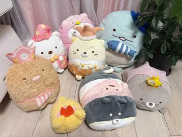 스미코구라시 봉제 인형 제일복권 등 8점 시로쿠마 고양이