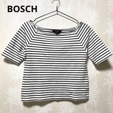 [컨디션 최상] BOSCH 스트라이프 반팔 티셔츠 38
