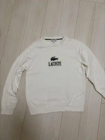 LACOSTE 화이트 스웨터 US L