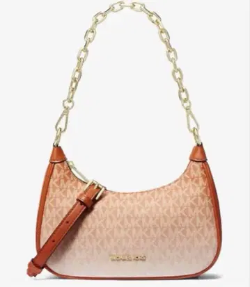 MICHAEL KORS 옴브레 로고 크로스바디 미디엄 오렌지