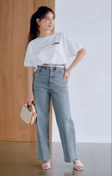 COHINA DENIM 세미 와이드 스트레이트 regular