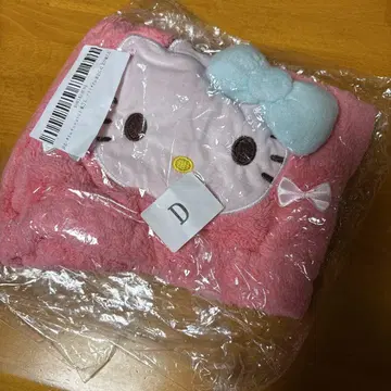 헬로키티 플리스 타월 타월 캡 푹신푹신 헤어 드라이 귀여움