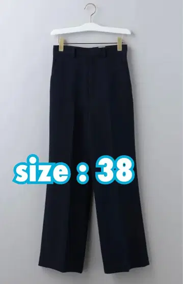 ROKU 6 POLYESTER RAYON BOOTCUT PANT 네이비