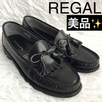 로퍼 남성용 26 블랙 REGAL 리갈 퀼트 태슬 가죽 신발 천연 가죽