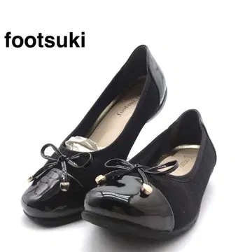[새상품급] footsuki 펌프스 리본 23 cm EEE 블랙