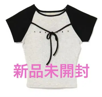 andmary Alma ribbon tops gray