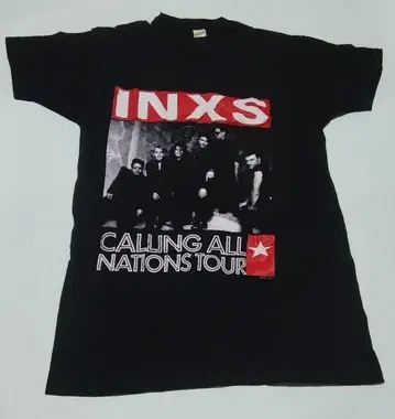 INXS 인엑세스 밴드 티셔츠 Calling All Nations