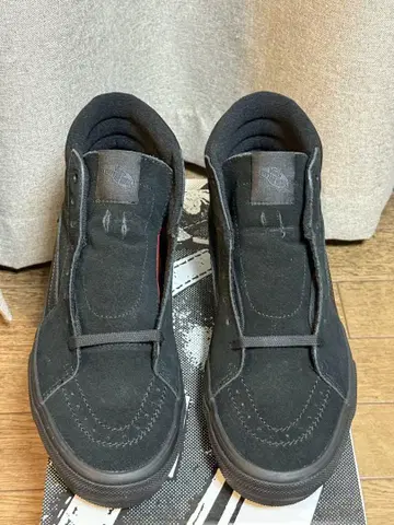 반스 스케이트 스케이트 하이 팝 쿠쉬 블랙 29.5cm