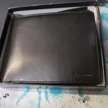 Aquascutum 접이식 지갑 블랙