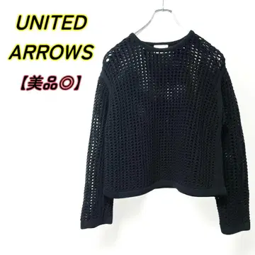 UNITED ARROWS 시스루 니트 블랙
