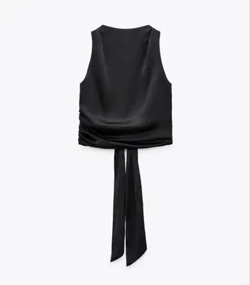 ZARA 새틴 오픈 백 상의