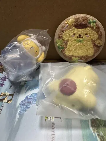 산리오 폼폼푸딩 피규어 캔뱃지