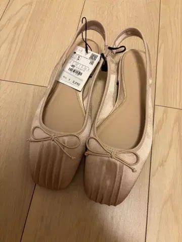ZARA 샌들 뮬 펌프스 신발 미사용 새상품 리본