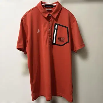 le coq sportif 오렌지 피케 셔츠 LL