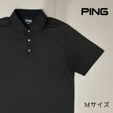 PING 핑 골프 셔츠 M 사이즈 차콜 그레이 브라운 피케 셔츠
