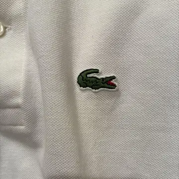 LACOSTE 라코스테 화이트 피케 셔츠 사이즈 2 일본제