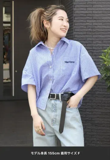 하프 슬리브 자수 셔츠