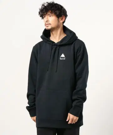 BURTON 버튼 블랙 후드티 블랙 빅