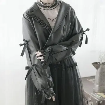 ROJITA 로지타 아시메 프릴 라이더스 블랙