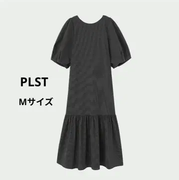 PLST 축구 백 오픈 원피스 반팔 M 사이즈 그레이