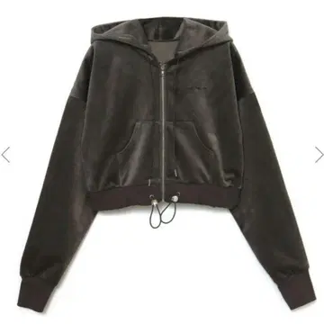 Melt the lady cropped hoodie velvet