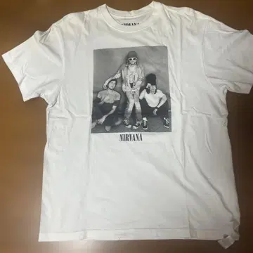 NIRVANA 화이트 T