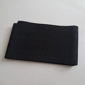 샤 겐죠 패턴 홑옷 반폭 오비 블랙
