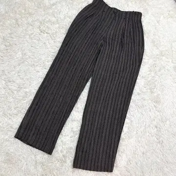 쟌니 로 주디체 새상품급 슬랙스 스트라이프 패턴 브라운 계열 (44)