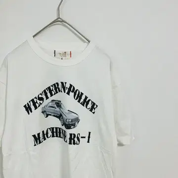 미사용 새상품 이시하라 유지로 기념관 서부경찰 머신 RS-1 티셔츠 M