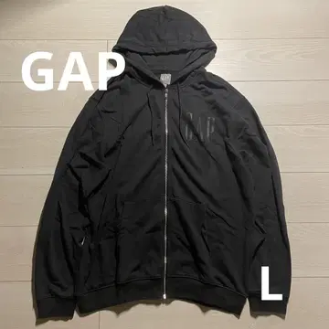 GAP 풀 집업 후드티 블랙 L