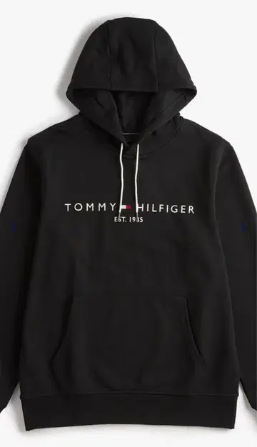 TOMMY HILFIGER 블랙 후드티