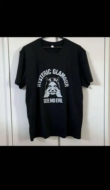 HYSTERIC GLAMOUR 블랙 티셔츠 JP-M 히스테릭