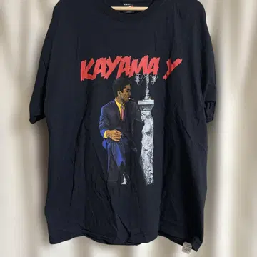 RAPTEE 카야마 유조 KAYAMA Y 그래픽 티셔츠 블랙