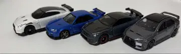 토미카 GT-R 란에보 스카이라인 v spec 세트